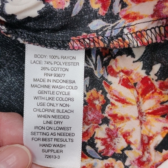 ANA women's floral small sized top with 3/4 sleeves - Picture 6 of 9